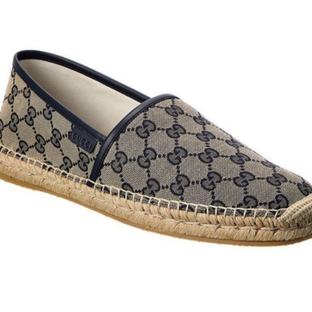 EUC GUCCI MEN'S GG CANVAS ESPADRILLES SIZE 7 - Picture 13 of 13